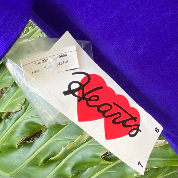 Vintage dead stock cobalt blue fringe long sleeve sweater dress. - Picture 15 of 16